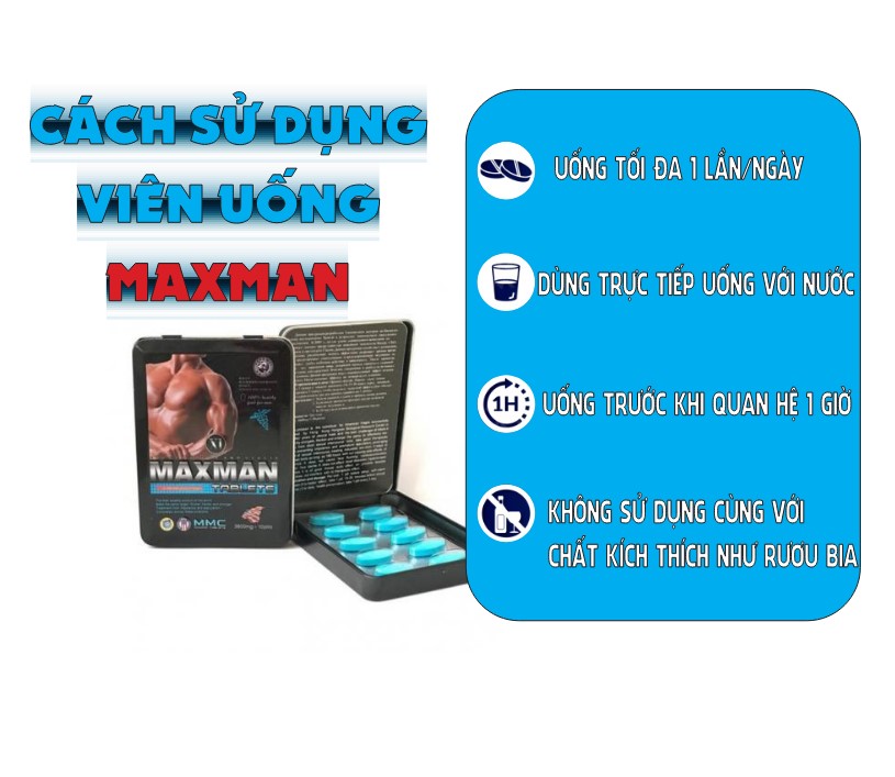 Cách sử dụng viên uống maxman