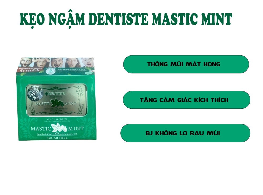 Công dụng của kẹo ngậm dentiste love mint