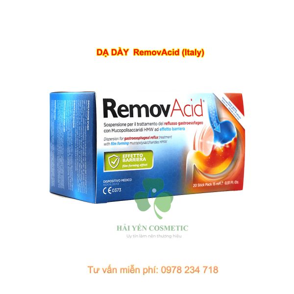 RemovAcid DẠ DÀY (Italy) Hộp 20 gói mỗi gói 15ml