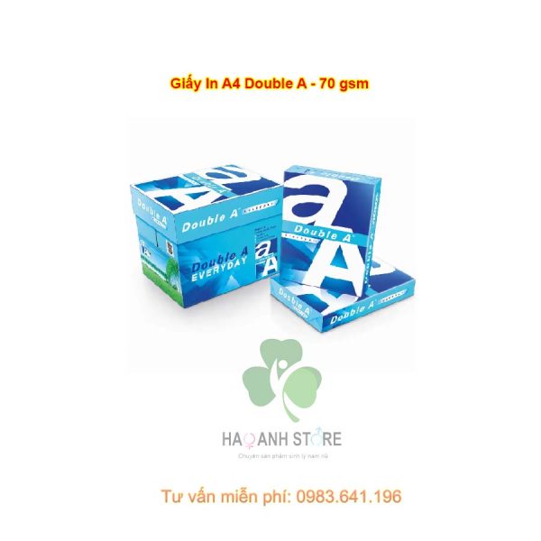 Giấy Double A A4 70gsm