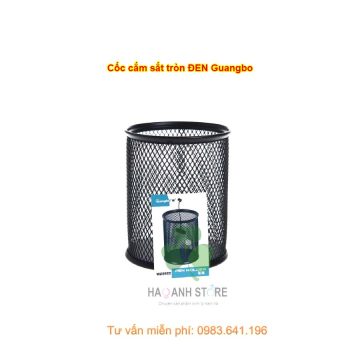 Cốc cắm sắt tròn ĐEN Guangbo