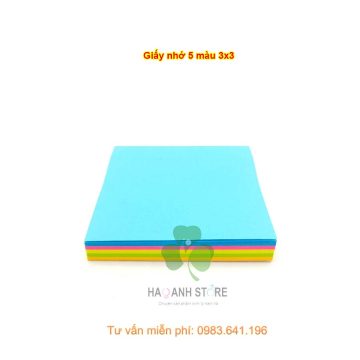 Giấy nhớ 5 màu 3x3