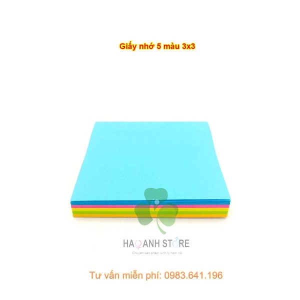 Giấy nhớ 5 màu 3x3