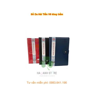 Sổ da hải tiến v6 khuy bấm