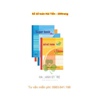 Sổ kế toán hải tiến 200 trang